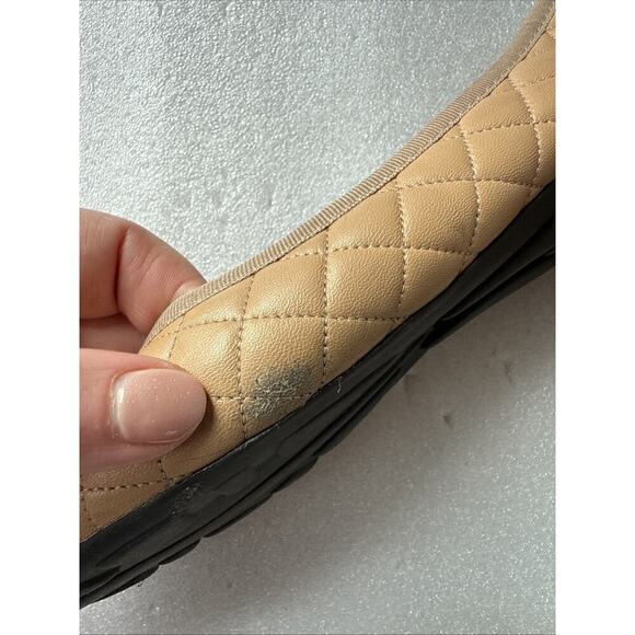 PAUL MAYER Womens Nude Tan Titou Cap Toe Block Heel Slip On Leather Flats 8.5B - Picture 8 of 14